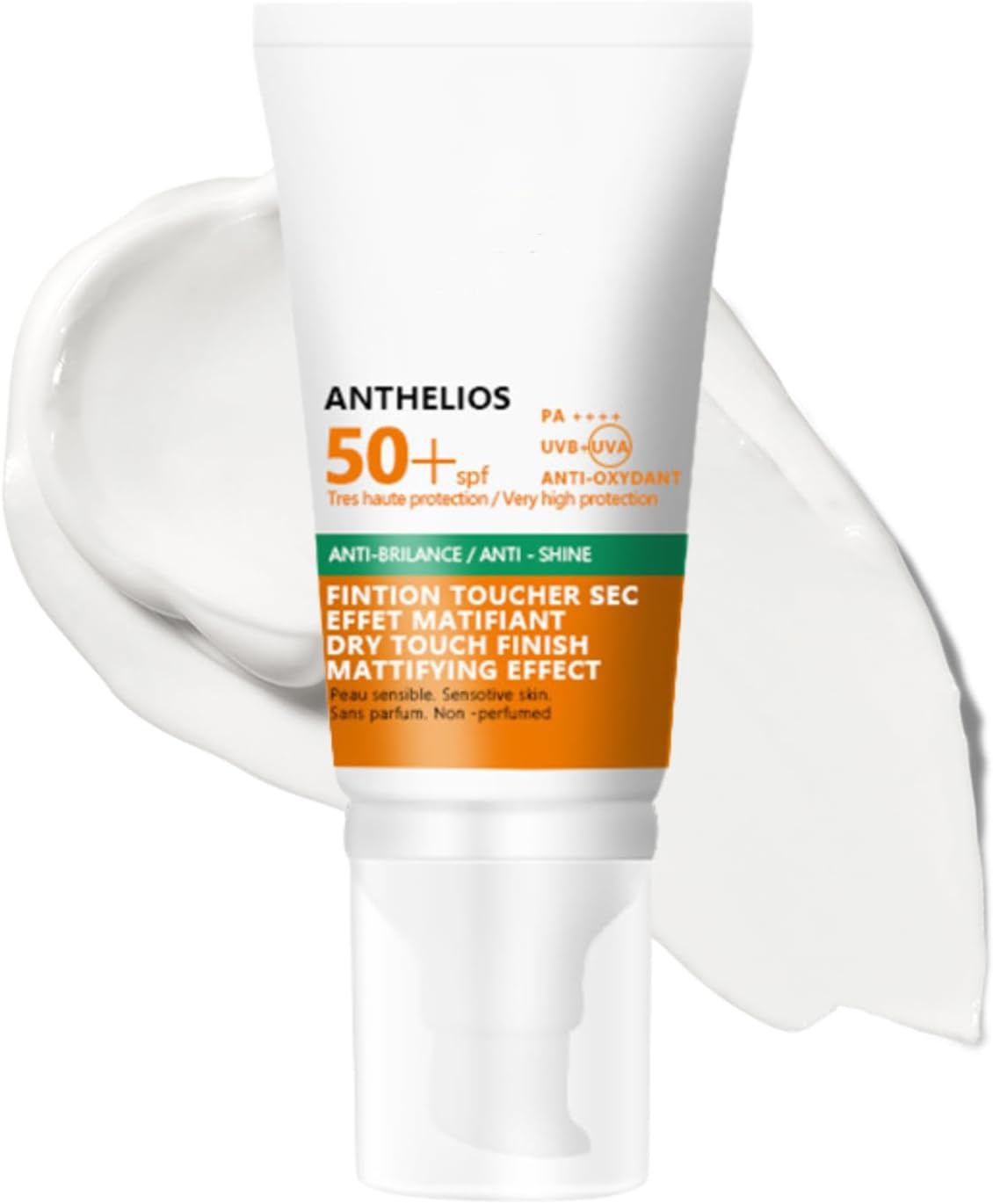 Sunscreen SPF 50+,Invisible Fluid Face Sun Cream SPF 50,PA+++,Suncream Factor 50 for Face,Waterproof & Sweat Resistant Travel Sun Cream,UVA & UVB Protection Spf 50 Face Moisturiser,Non-Perfumed