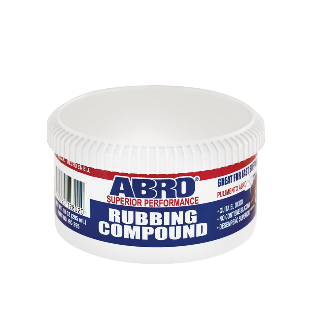 ABRO Superior Performance 10 oz. Rubbing Compound for Oxidized Finishes, Shine, Smooth, Reflect, Clean, Scratch Remover for Vehicles