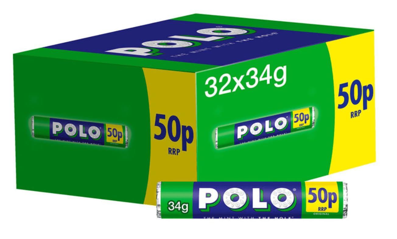 Wowboxme Full Boxes Of Polo Mint Tubes 32x34g (Original Mint)