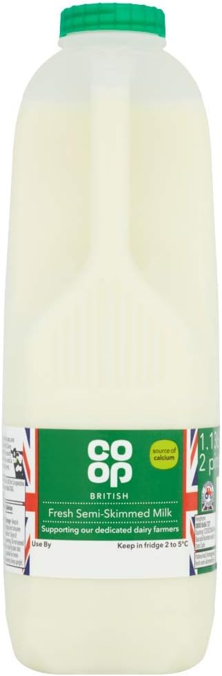 Co-op British Fresh Semi-Skimmed Milk, 2 Pints
