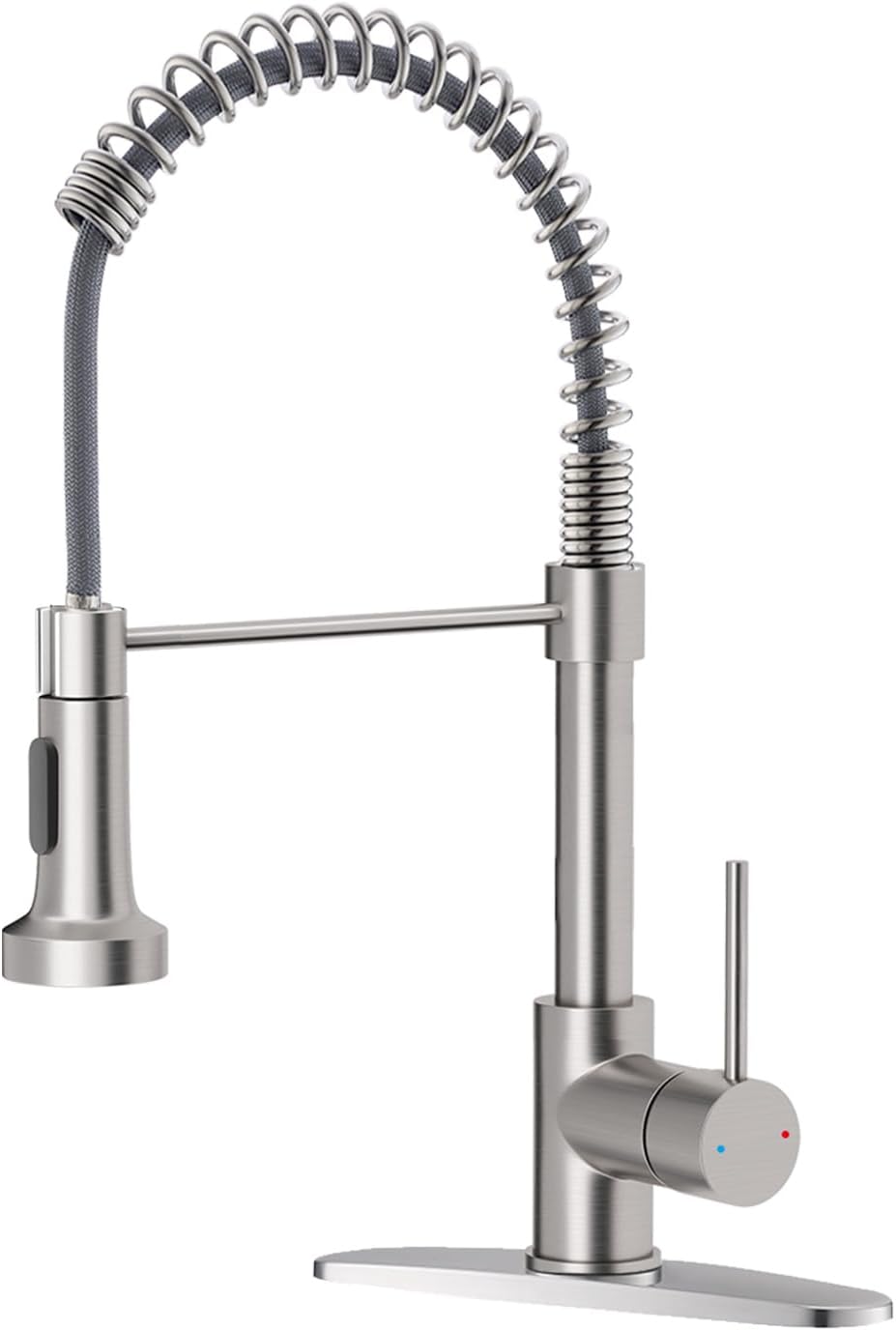 Kitchen Faucet Pull Down Sprayer, Stainless Steel, Brushed Nickel