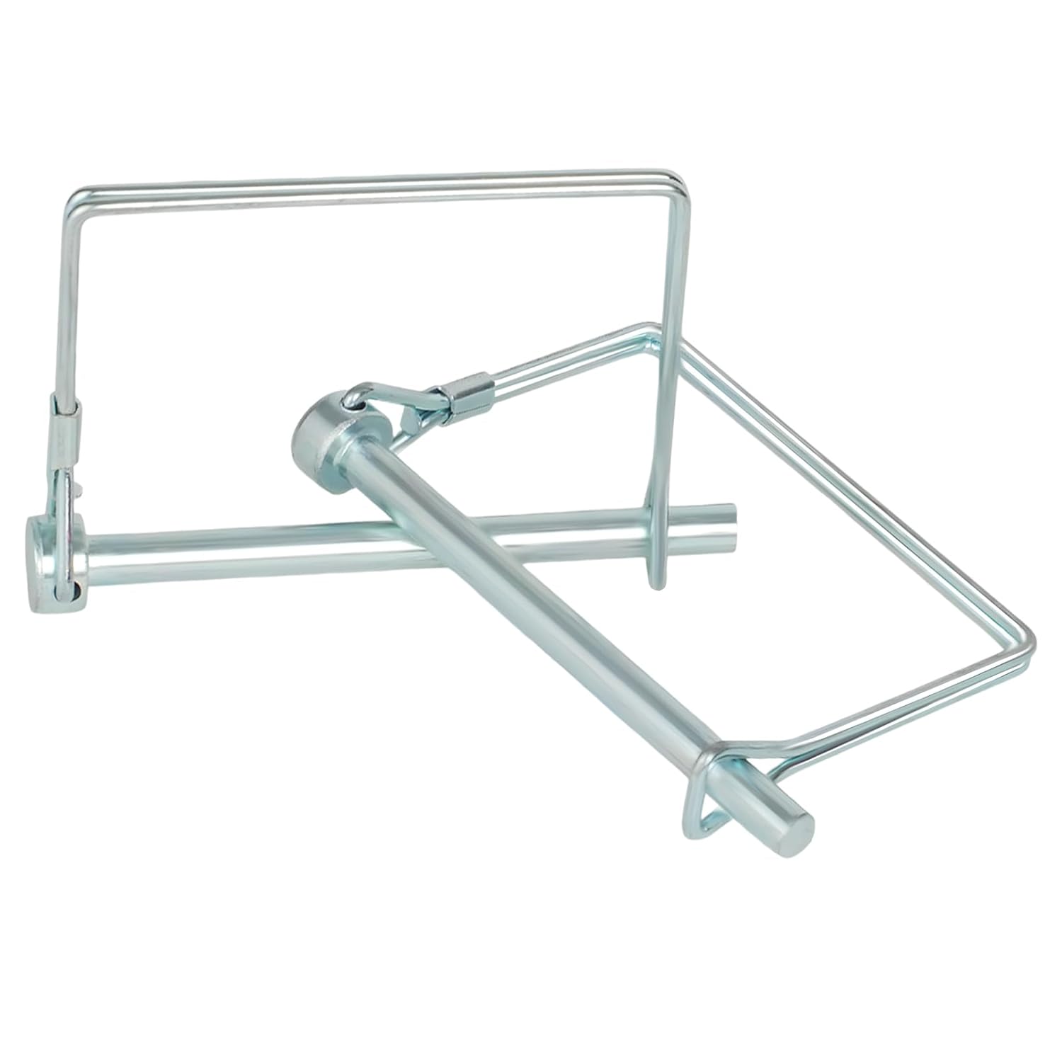 2 Pack Premium Safety Coupler Pin 1/4" x 3.15"(6.3mm x 80mm) High-Quality Trailer Pin Pto Pin Shaft Locking Pin Square Wire Lock Pin for Farm Trailers, Towing, Lawn