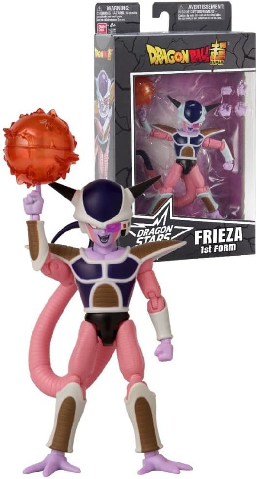 Dragon Stars Frieza 1st Form Action Figure - Dragon Ball Super 17cm Collectible Anime Toy - Fully Articulated Frieza Figurine with Accessories - Dragon Ball Gift for Fans