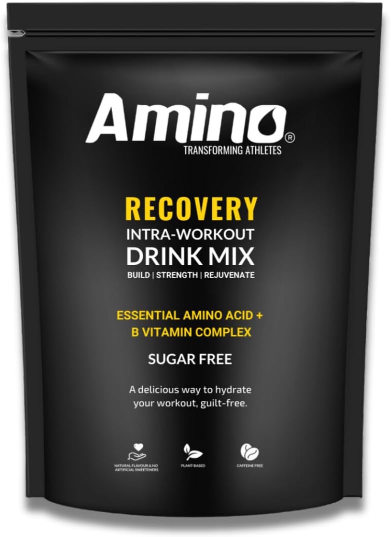 Amino Recovery - EAA & BCAA Intra Workout Powder - 7000mg EAA Amino Acid Recovery Drink & BCAA Powder - Protect Muscle & Aid Recovery - Sugar Free & Vegan (Watermelon, 22 Servings)