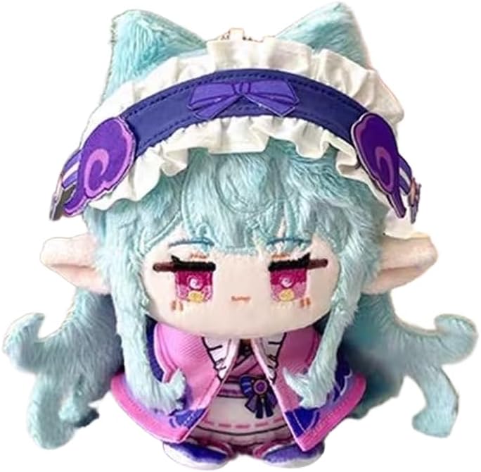 Anjinguang Anime Furina Plush Figure 12cm Lynette/Citlali/Yae Miko/Hu Tao Soft Stuffed Mini Hug Pillow Wallet Pendant Schoolbag Accessories