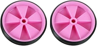 Bicycle Training Wheels for Kids, 1 Pair Bike Assist Wheel Children's Cycling Support Wheels, Bike Balance Stabilisers Training Tool, Low Noise Rubber Bike Replacement (COLOR:Pink)
