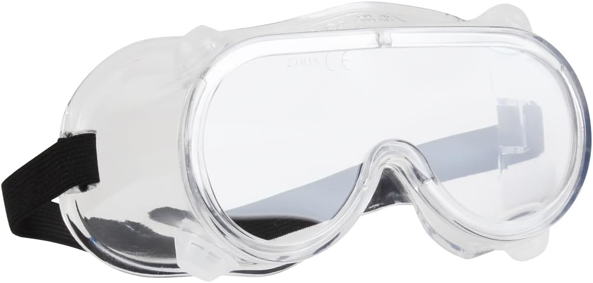 Blackrock Safety Goggles for Work - Protective Eyewear With Vents, Over Glasses Design, PPE for Adults