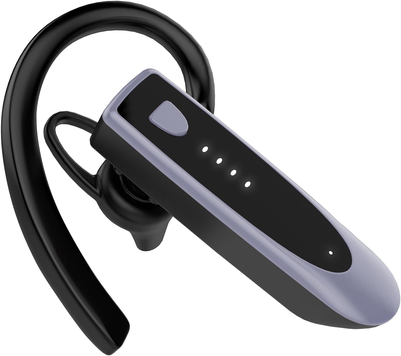 Bluetooth Headsets V5.4 with Mic Handsfree Bluetooth Earpiece with 20Hrs Talking Time Two Device Connection, 180Hrs Standby Wireless Headset Business/Office/Driving, Headphones for iOS Android, Purple