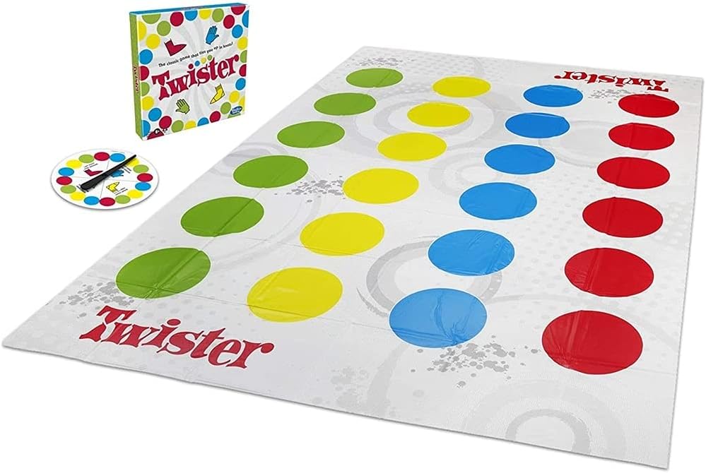 Hasbro Gaming Twister Game, Outdoor Family Games, Fun Party Game, Ages 6+
