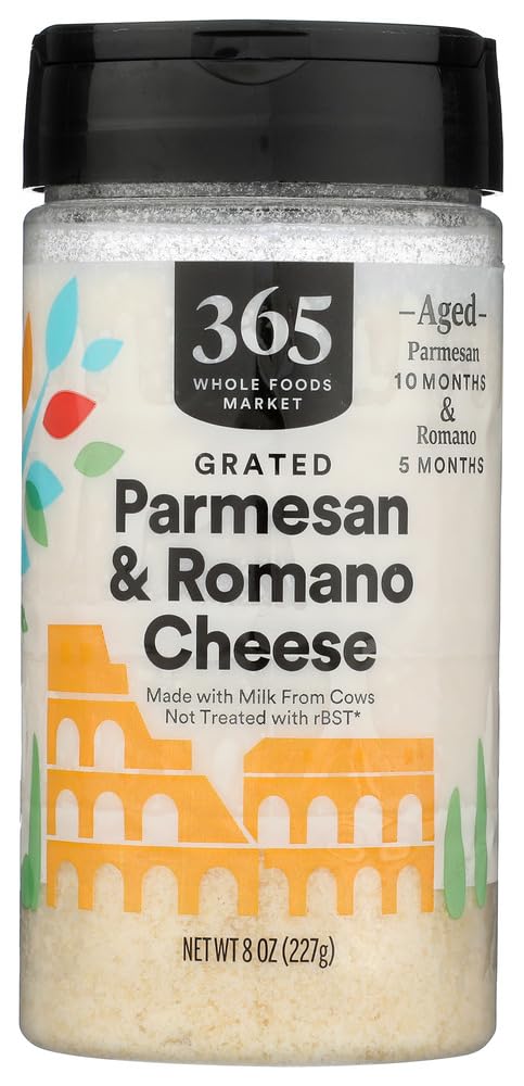 365 by Whole Foods Market Grated Parmesan & Romano Cheese, 8 OZ