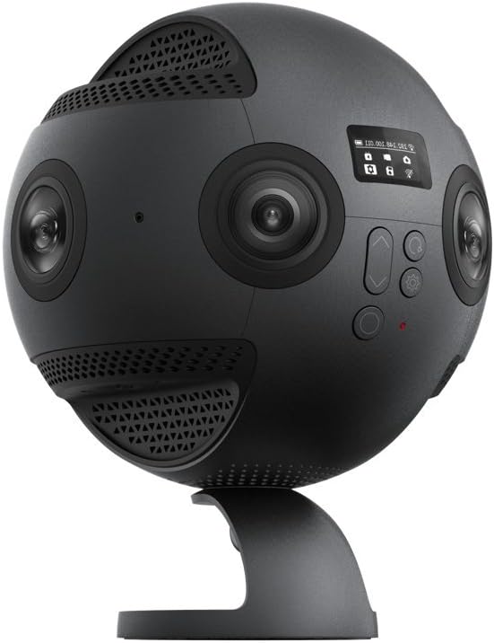 Insta360 Pro 2 - Professional 8K 3D camera with 6 f / 2.4 HD single lenses, 360 ° video recording up to 8K, 3D megapixel photo, RAW, HDR, Wi-Fi connection, Black