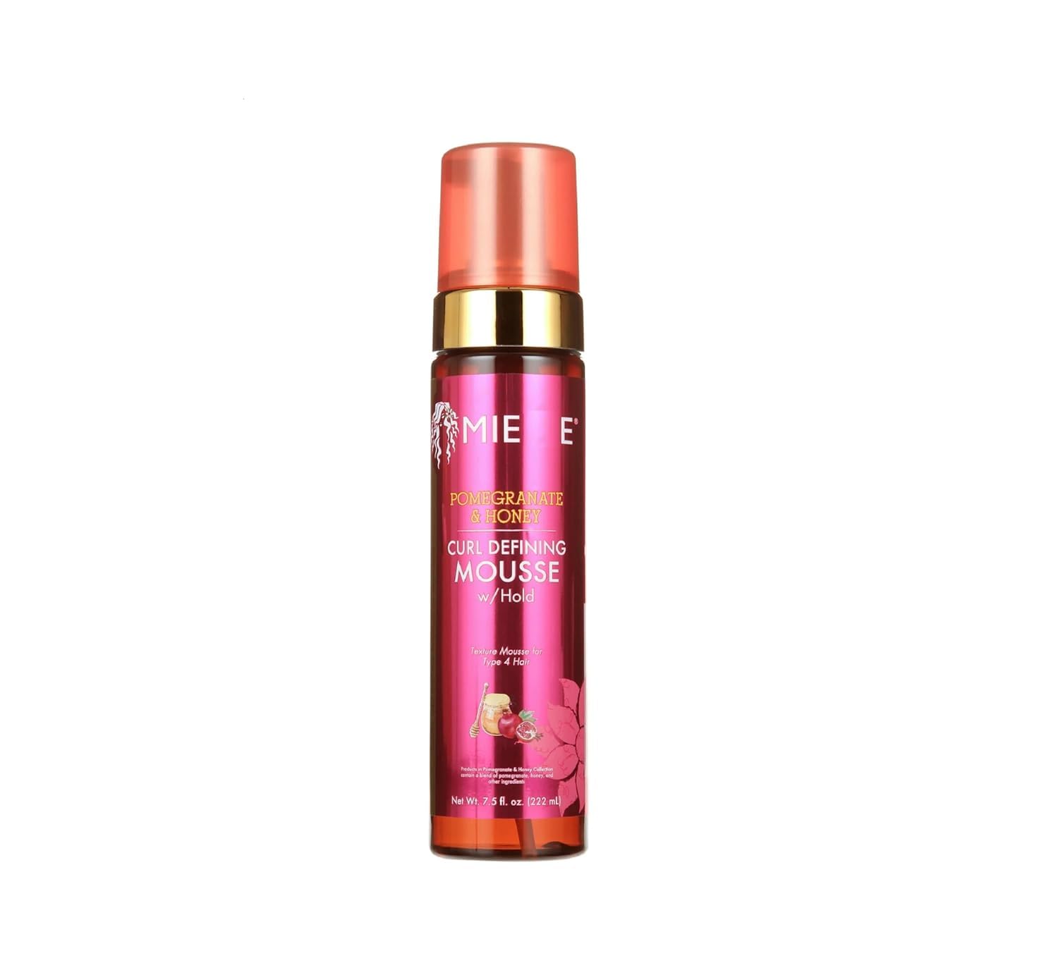 Pomegranate & Honey Curl Defining Mousse w/Hold, 7.5oz. Wavy Hair (1 Pack, Packaging May Vary)