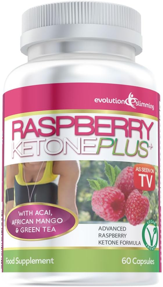 Raspberry Ketone Plus - (60 Capsules) as seen on TV by Evolution Slimming
