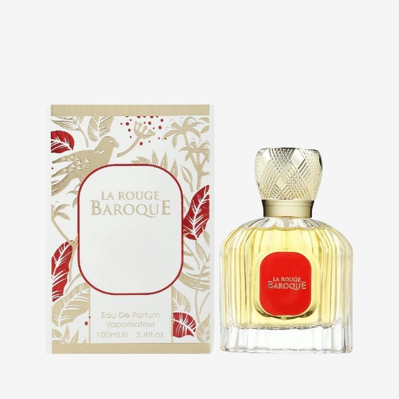 La Rouge Baroque Perfume | Amber, Warm Spicy Scent | Arabian UAE Luxury Unisex Fragrance | Eau De Parfum 100ml