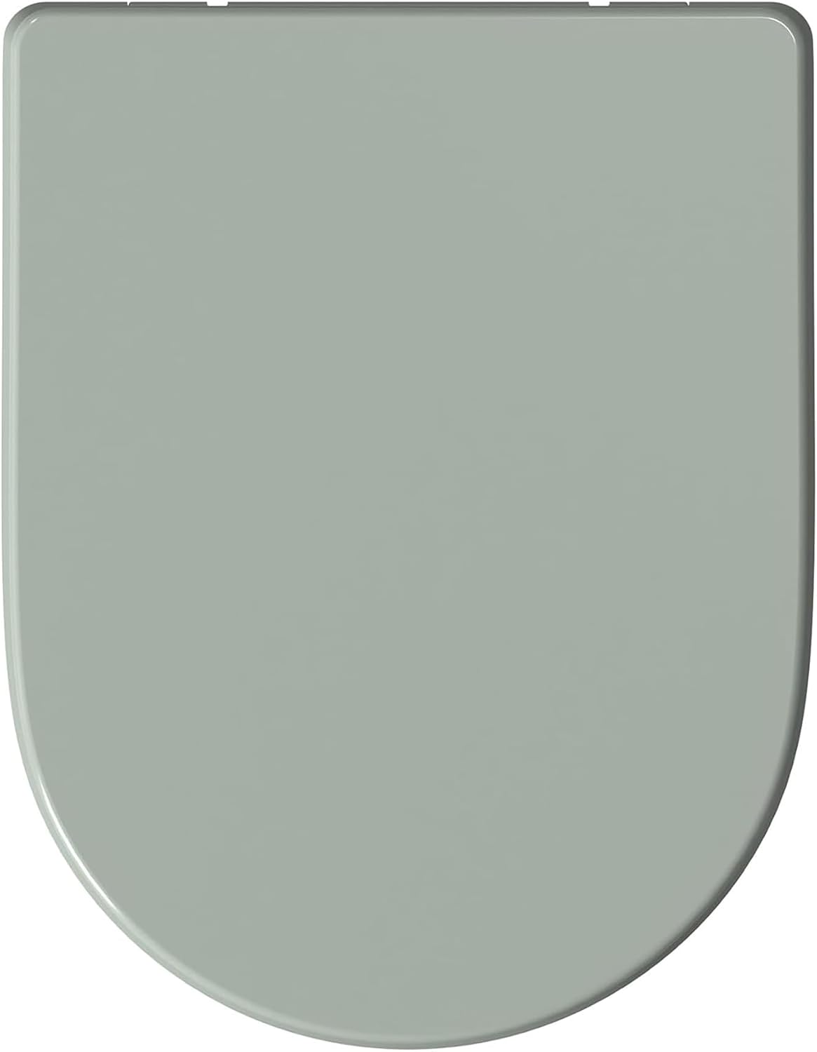 AQUALONA® Premium Thermoplastic Toilet Seat Soft Close Hardwearing Seat with Two Button Hinge Release D Shaped Easy to Clean Simple Installation Top and Bottom Fittings (Sage - D Shape)