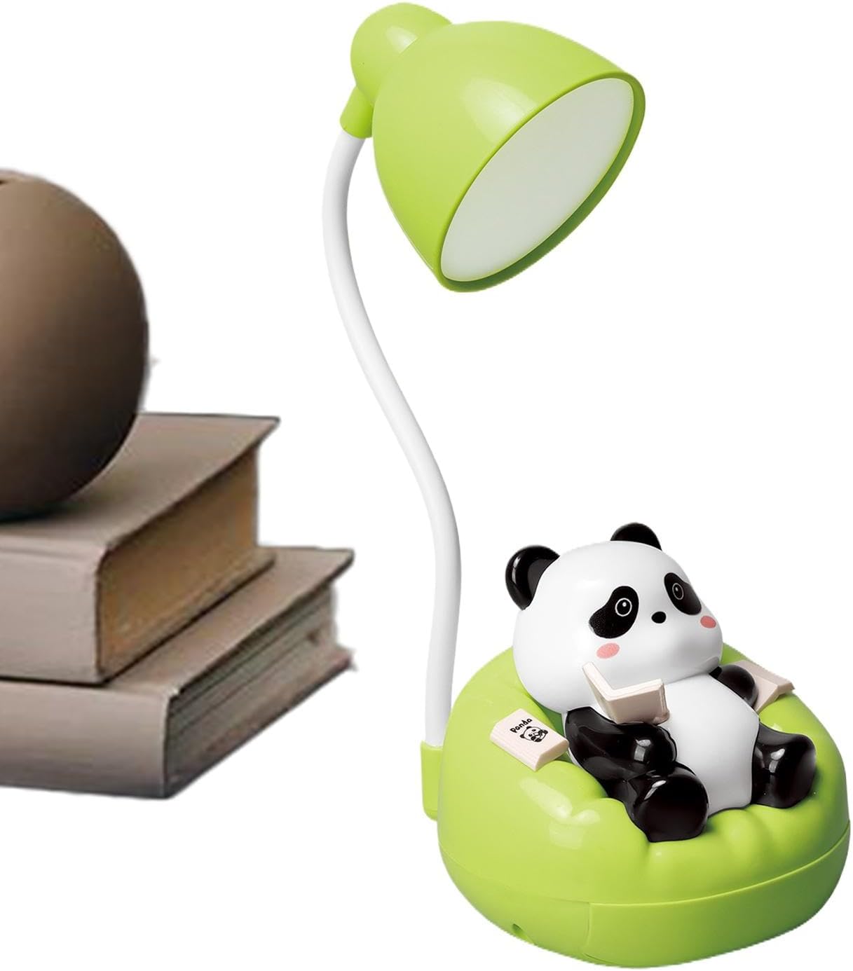 Panda Table Lamp,Bedroom Panda Lamps, Desk Bedside Table Lamps, Panda Light for Reading Books Dimmable Rechargeable Desk Bedside Table Lamps with
