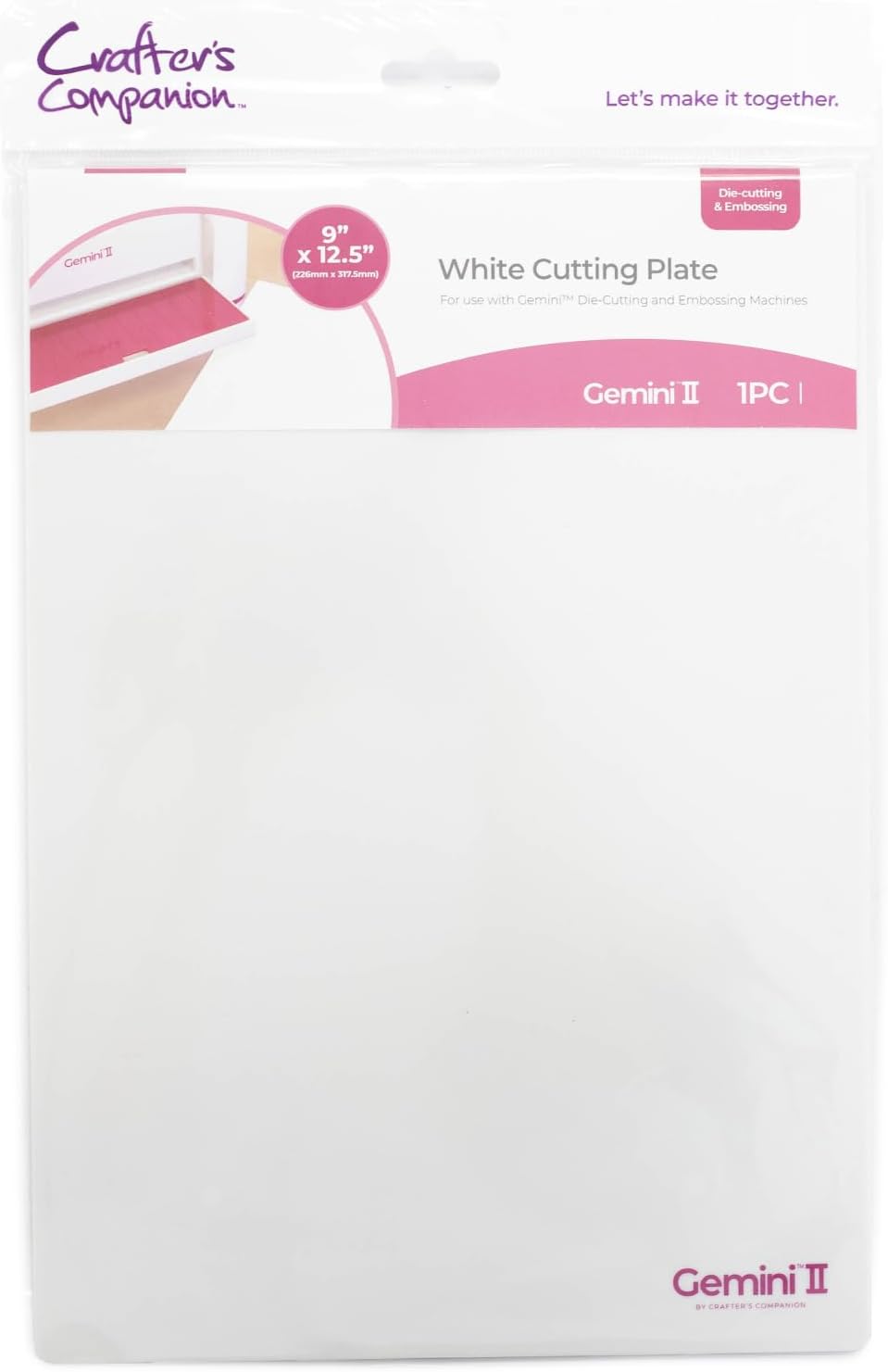 Gemini II Replacement Plate Accessories - 9" x 12.5" White Cutting Plate - Pack of 2 [GEMII-ACC-WHCPL-2PK]