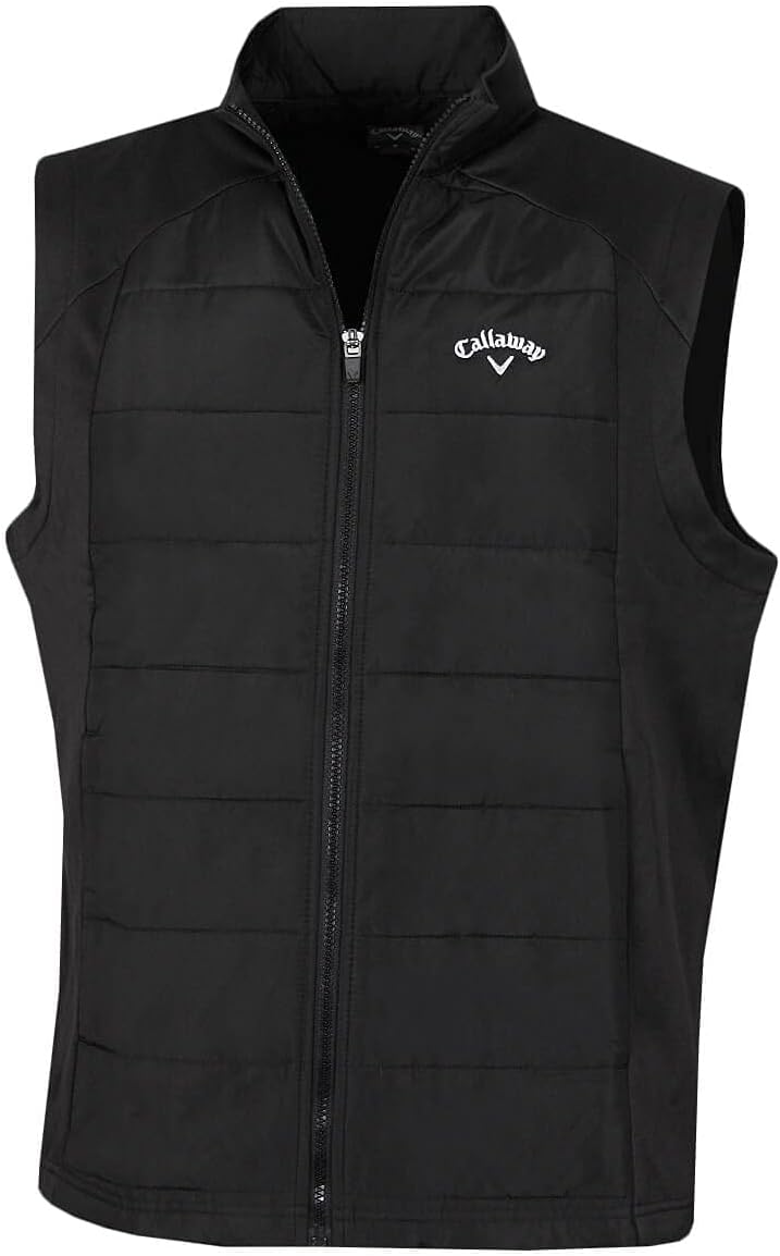 Callaway Golf Mens 2025 Ace Full Zip Puffer Stretch Sleeveless Gilet