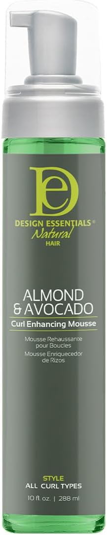 Design Essentials Curl Enhancing Mousse, Almond and Avocado Collection,10 Ounce