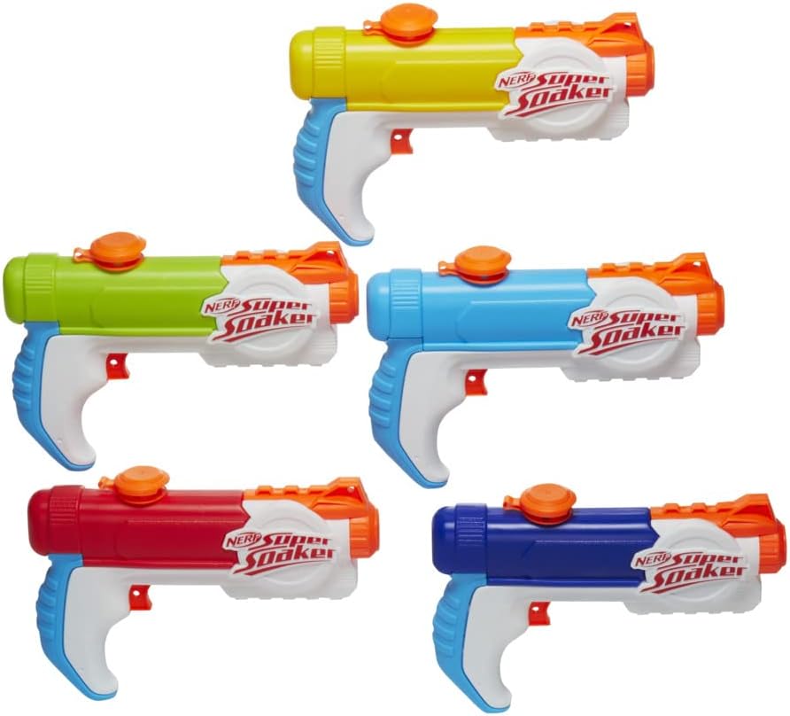 NERF Super Soaker Piranha Multipack Includes 5 Piranha Water Blasters, Each Tank Holds 6 Fl. Oz., Fun for Kids and Adults (Amazon Exclusive)