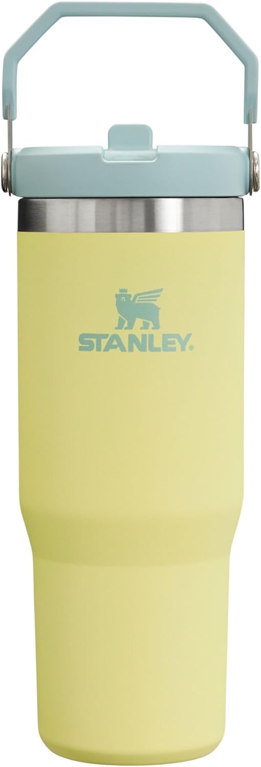 Stanley IceFlow Tumbler with Flip Straw - 30 oz - Twist Lid and Flip Straw - Leak Resistant Water Bottle - Insulated Stainless Steel - BPA Free - Grapefruit
