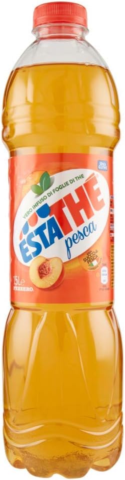 6X Ferrero iced Tea Peach The 'Pesca PET 1.5 L ESTATHE Tea The Refreshing