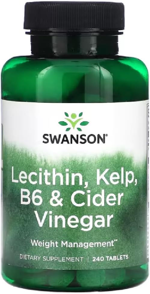Swanson - Lecithin, Kelp, B6 & Cider Vinegar | Metabolic and Digestive Health - 240 Tablets
