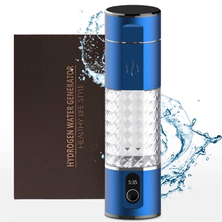 Alkadrops Hydrogen Water Bottle - 5Min Quick Electrolysis, 5000ppb Concentration, Portable Generator for Home & Office - 290ML