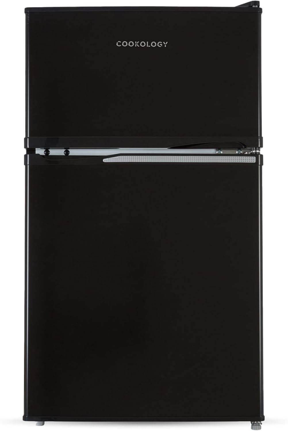 Cookology UCFF87BK 47cm Freestanding under counter Small Fridge Freezer in Black - 87 Litre Capacity - 2 Doors - Adjustable Temperature Control - LED Light - 3 Star Freezer Rating