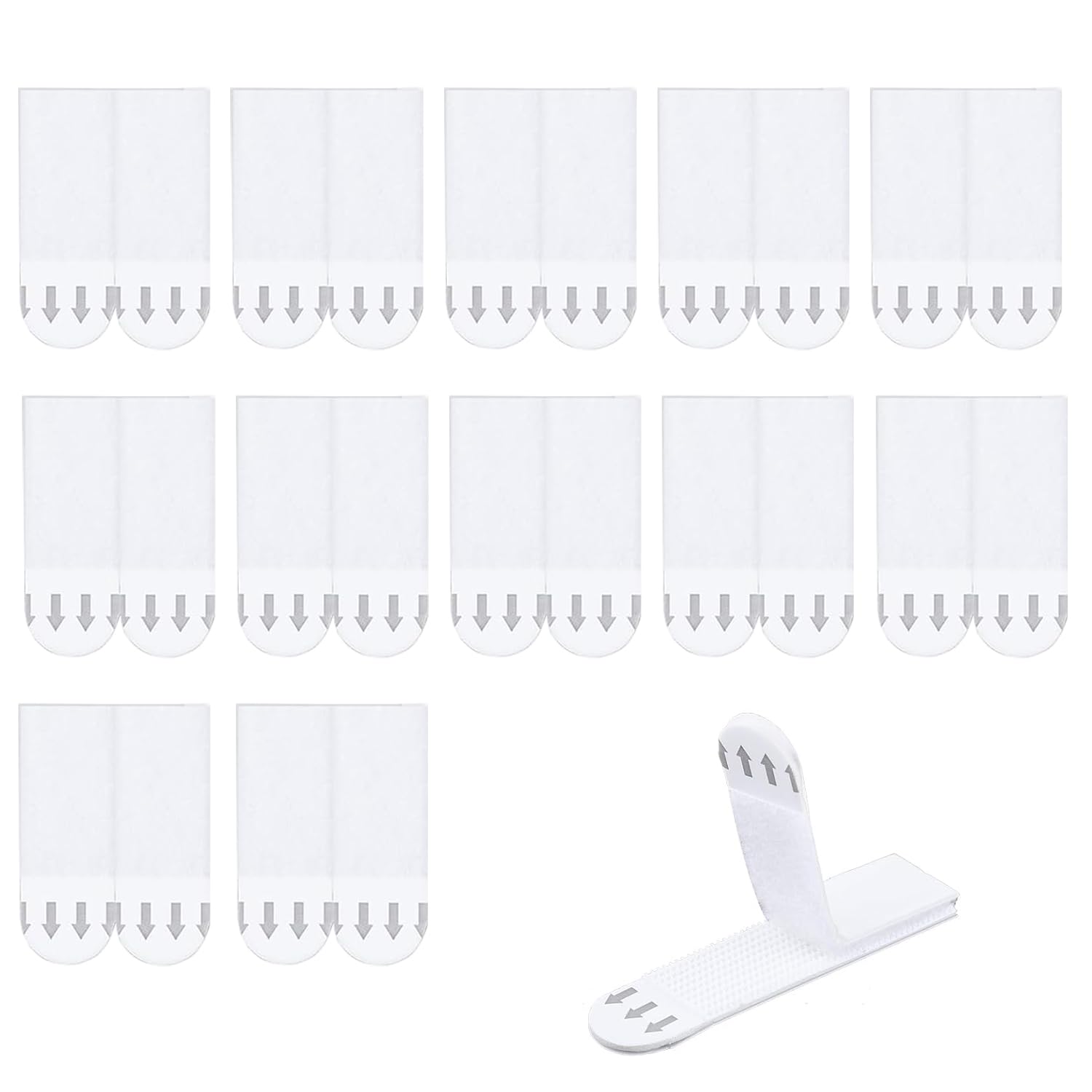 Picture Hanging Strips Heavy Duty,12-Pairs(24Strips) Picture Canvas Hanger No Nails,46 x 16mm Photo Frame Stickers for Wall,Hook and Loop Tape Damage Free, Medium Picture Hanging Strips Self Adhesive