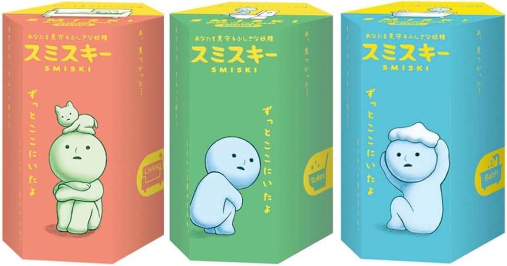 Dreams Smiski Glow in The Dark Mini Figure Set: Living, Toilet + Bath Series | 3 Assorted Blind Box