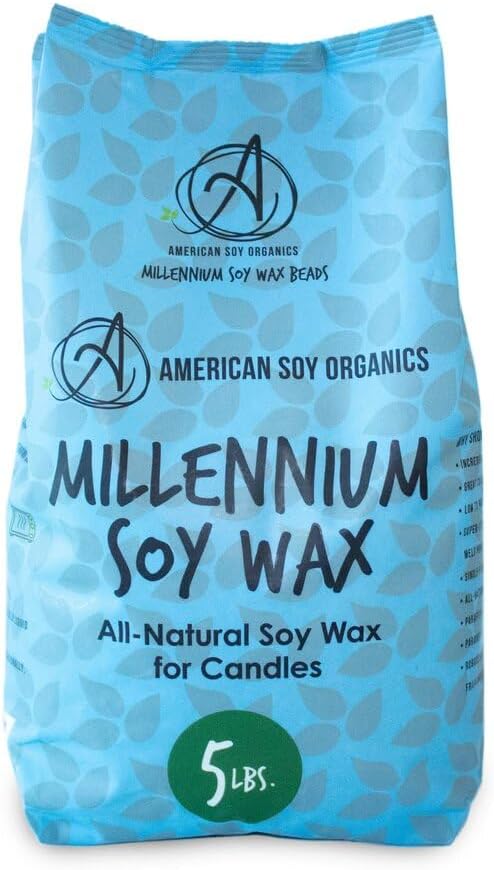 5 lb Bag of Millennium Wax Natural Soy Wax for Candle Making