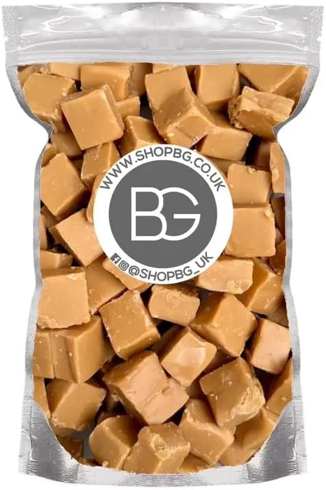 BG 700g Vanilla Dairy Fudge Candy Sweeties Re-Sealable Pouch Creamy Vanilla Dairy Fudge 700g Pouch