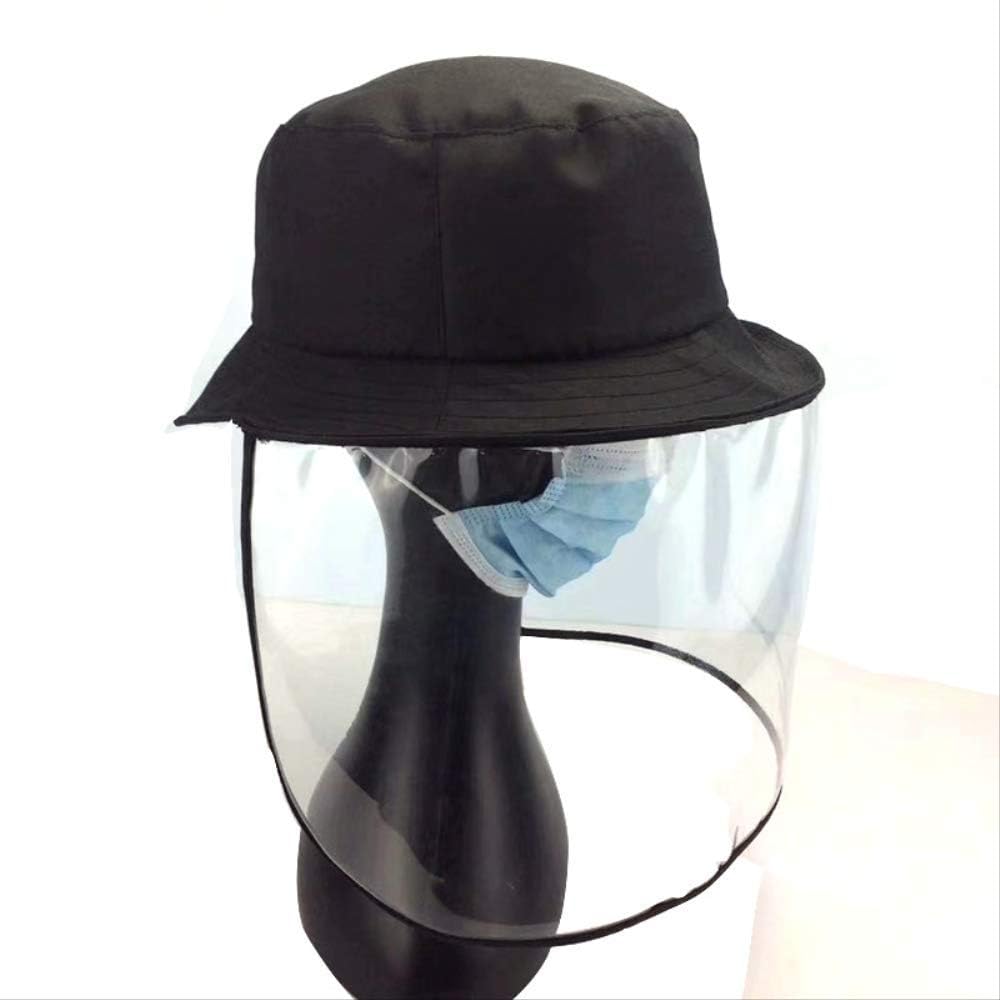 Removable Transparent Pvc Mask Sun Hat Outdoor Removable Waterproof Sunscreen Fisherman Hat Baseball Cap