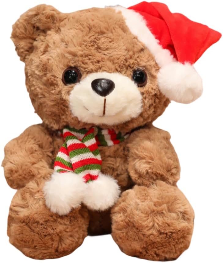 sanvpwsan 20cm Teddy Bear, Christmas Soft Toys Teddy Stuffed Animal Plush Toys Teddy Bears Soft Toy Cuddly Toys for Girls
