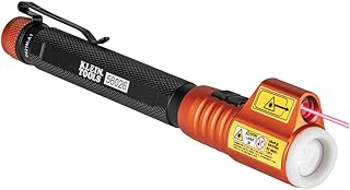 Klein Tools 56026R Flashlight and Inspection Penlight with Class 3R Red Laser Pointer, Glow-in-Dark, LED, Great for Jobsite, Outdoor, Emergency