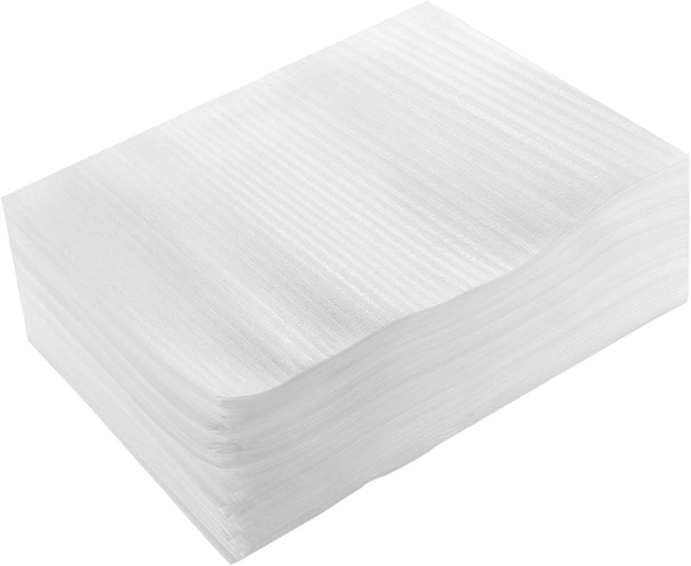 NUOBESTY 100pcs Foam Pack Pouches Foam Wrap Bags Moving Cushioning Bag for Shipping Glass Fragile Plate Cup Shockproof Scratch Resistant 15x20cm