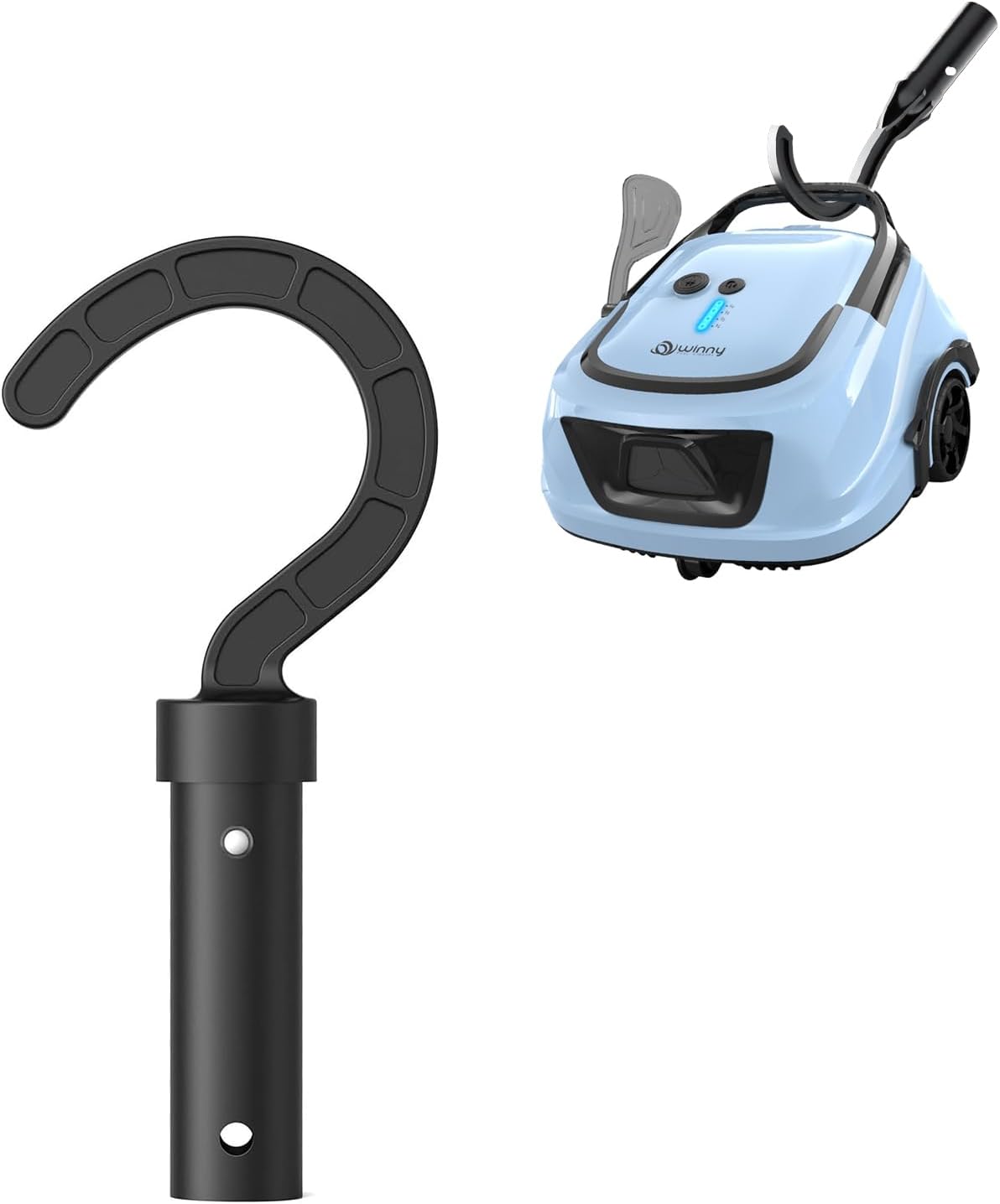 Hook for Cordless Robotic Pool Cleaner HJ1103, HJ1102P, A1, Black