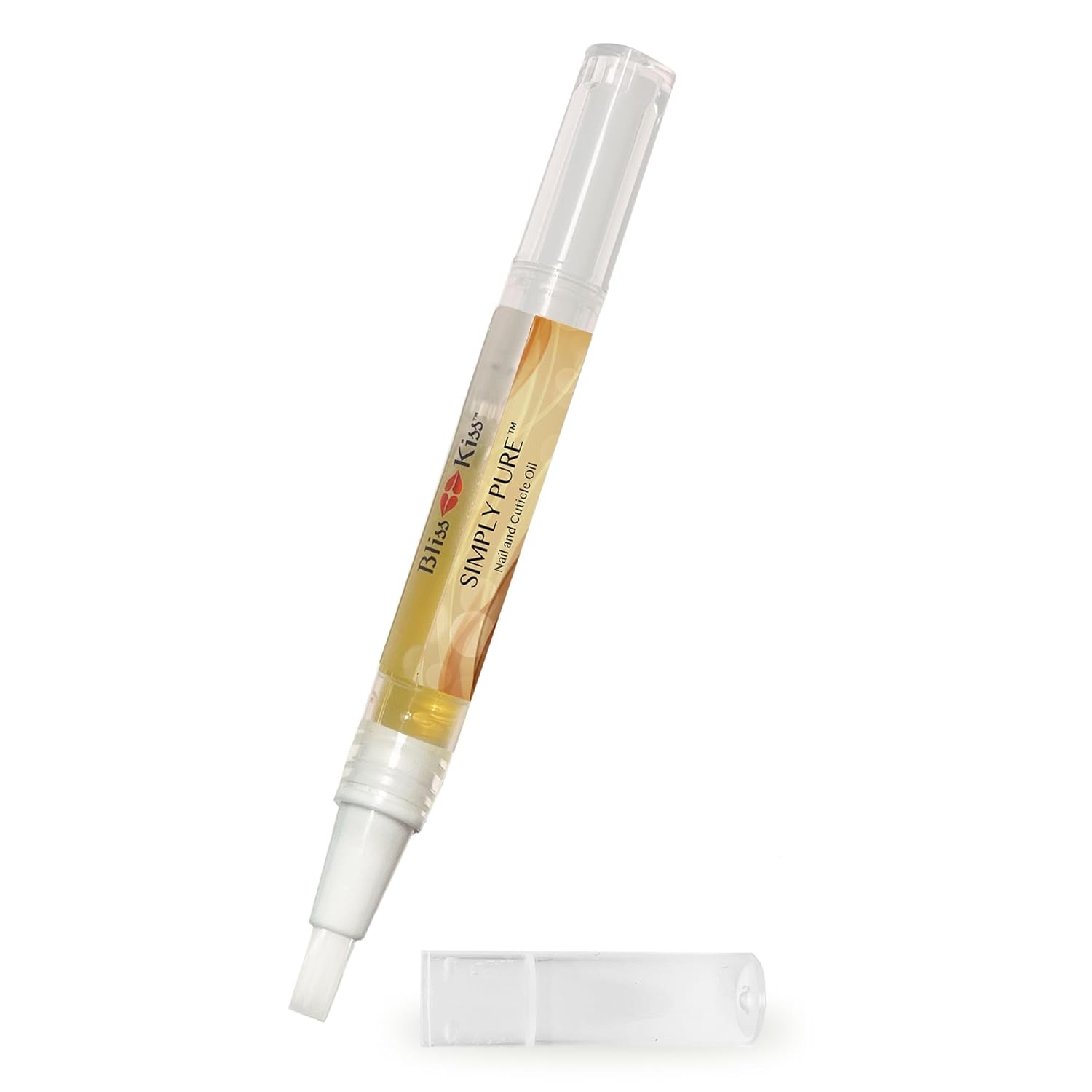 Bliss Kiss | 1 Vanilla Fragrance | Nail Oil Cuticle Pen w/Vitamin E & Jojoba⏤Nail Strengthener Nail Growth Serum for Brittle Peeling Breaking Thin Nails