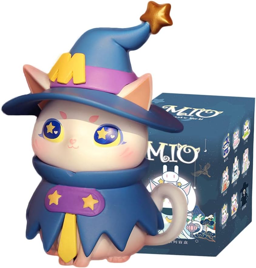 Aven Rabbit MIO Fantastic World Cat Series Blind Box Action Figures Mystery Box Cute Random Toys Birthday Gift Christmas Collectible Toy for Desktop Ornaments, 1PC