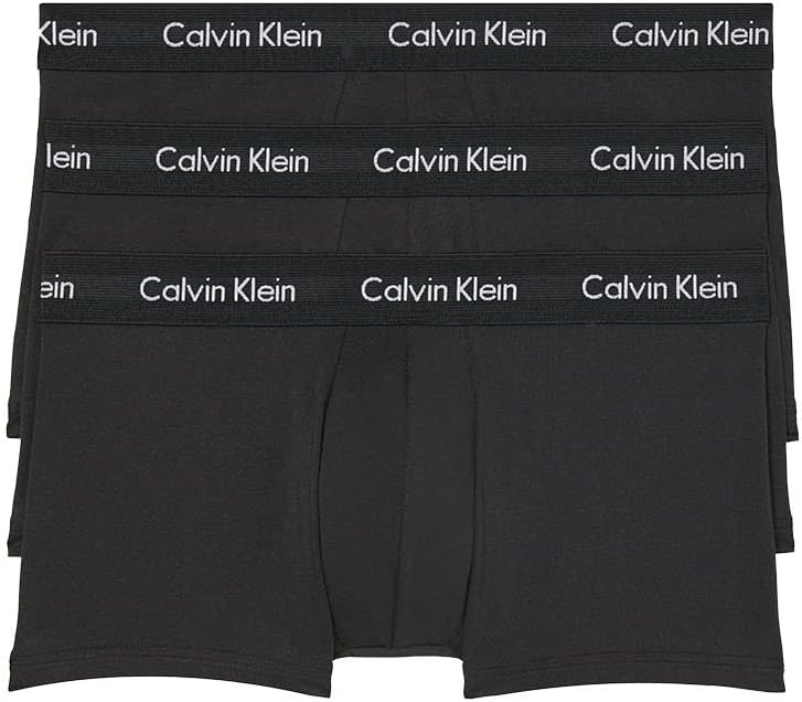 Calvin Klein Men's Cotton Stretch 3-Pack Low Rise Trunks