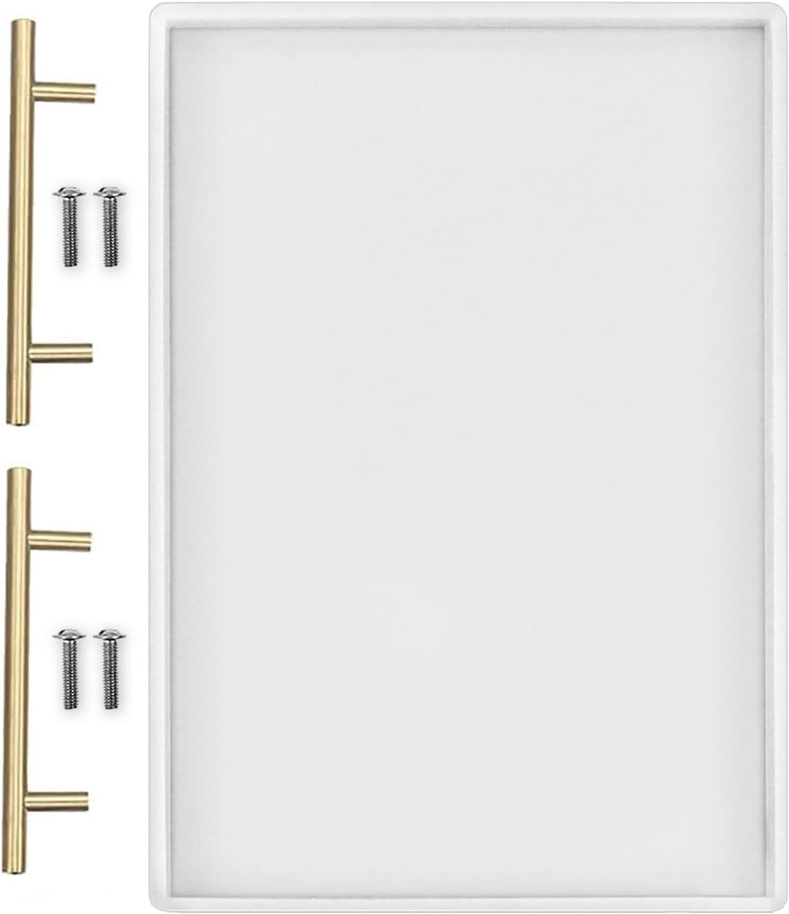 RESINWORLD Silicone Large Deep Flat Tray Mold with Handles, Rectangle Mold for Resin Casting