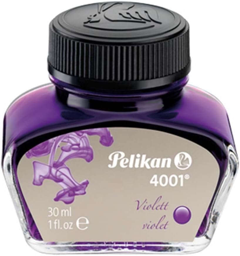 Pelikan 4001 Bottled Ink for Fountain Pens, Violet, 30ml, 1 Each (311886)
