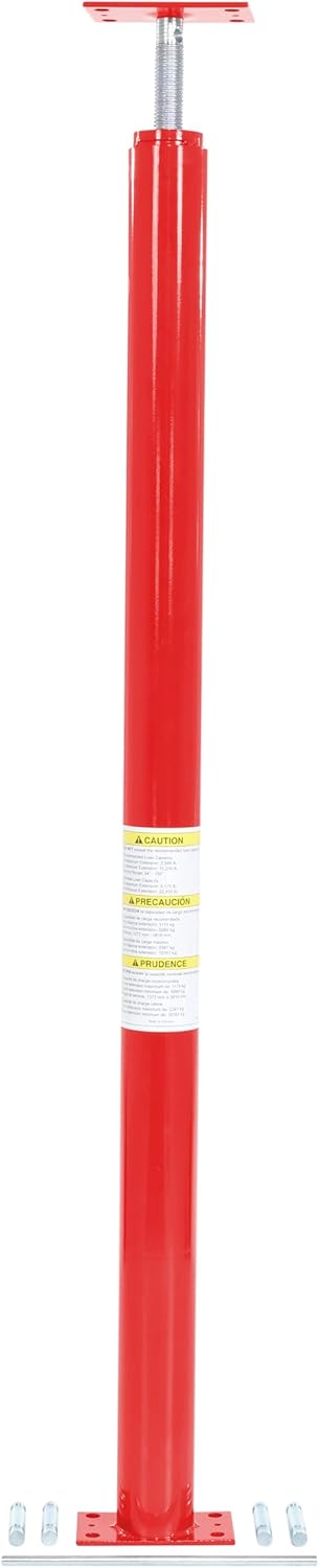 Vestil FJB-150 Basement Floor Jack 150 In. Maximum Height 2,588 Lb. Capacity Red