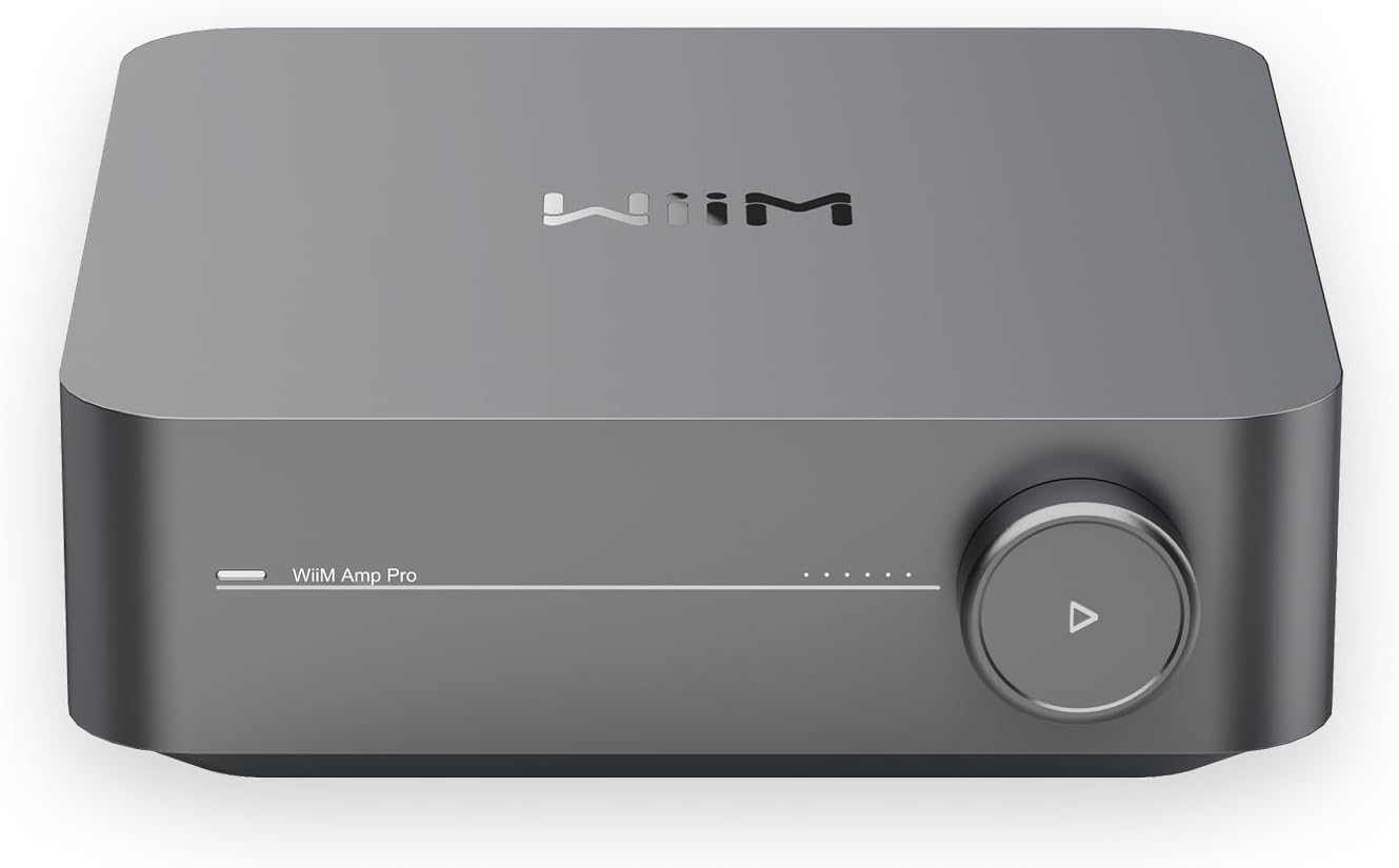 WiiM Amp Pro Streaming Amplifier for TV, Music & Passive Speakers | Upgrade Your Favorite Passive Speakers with Wireless Streaming, Smart Control, and High-quality Sound