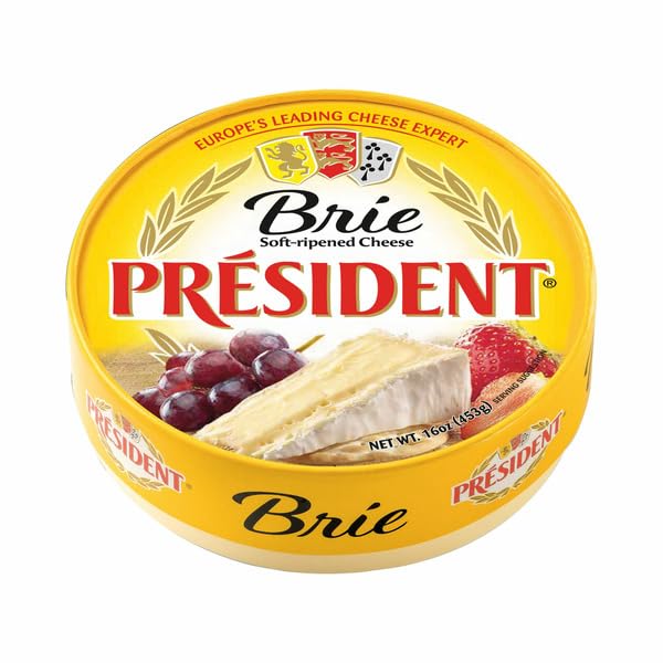 Brie Plain 60% Wheel 16 OZ Pack of 2