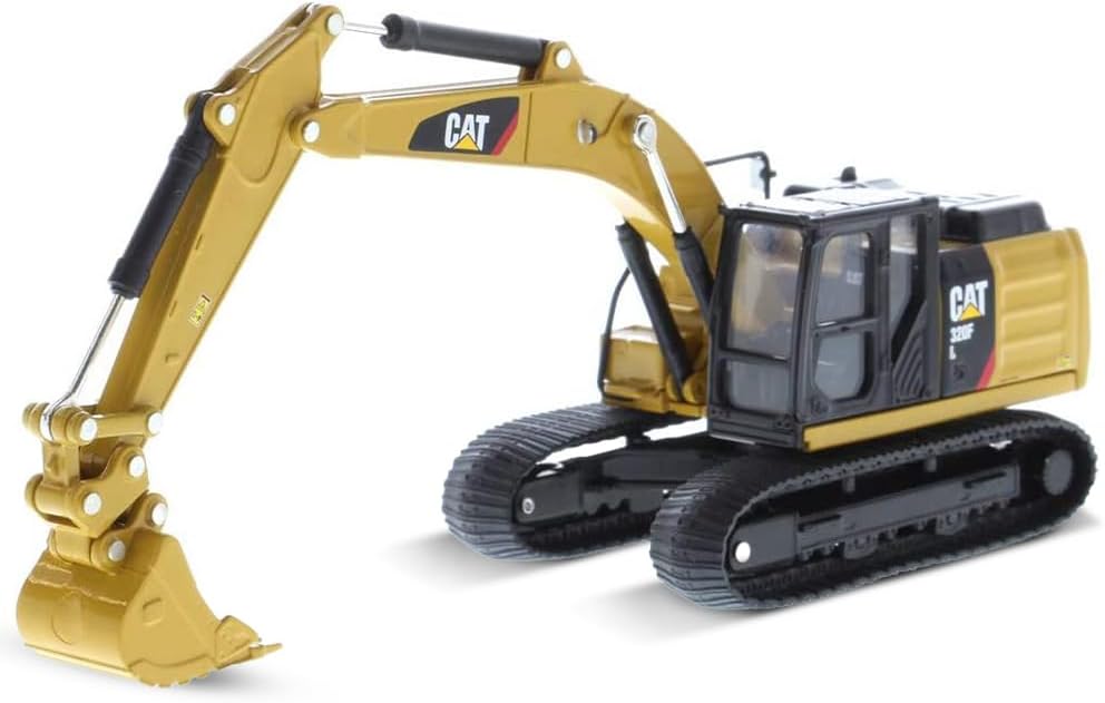 Diecast Masters 1/64 Caterpillar CAT 320F L Hydraulic Excavator with 5 Work Tools 85636