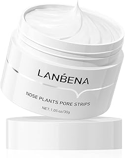 LANBENA Blackhead Remover, Nose Pore Strips for Blackheads, Black Head Remover Mask for Face, Puntos Negros, 30g+60pcs paper
