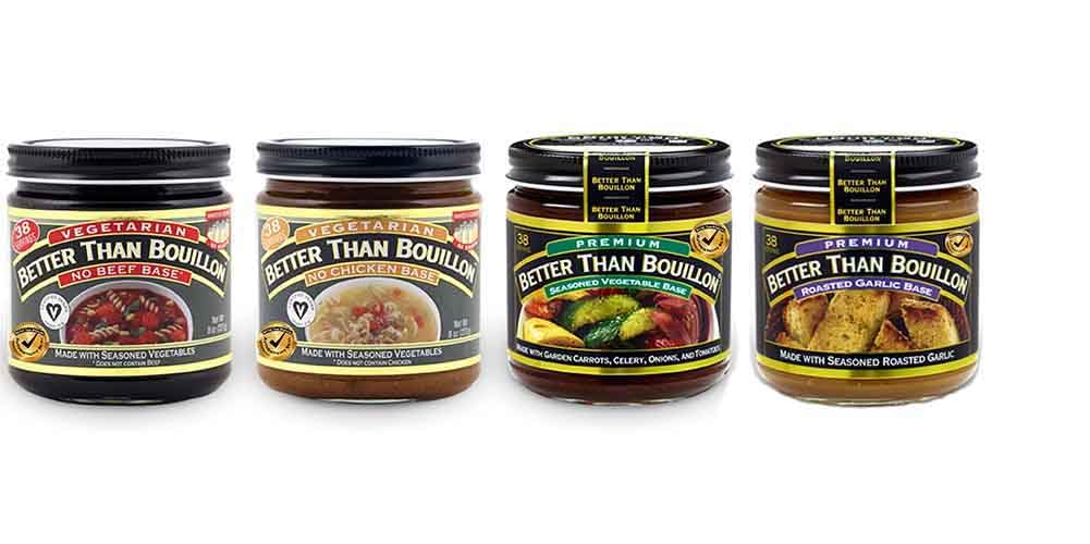 Better Than Bouillon Vegan Variety Pack: No Beef, No Chicken, Garlic, Vegetable 8oz (4 Pack; 1 Each)