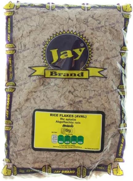 Jay Brand Aval | 400G | Rice Flakes | Rice Flakes | Flaked Rice| Best Breakfast Food | High Fibre | High Protein | Perfect for Snacking | Indian Origin